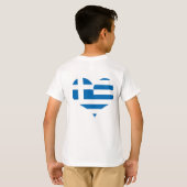 ギリシャ国旗 Tシャツ (裏面フル)