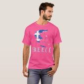 ギリシャ国旗 Tシャツ (正面フル)