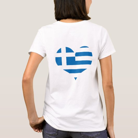 ギリシャ国旗 Tシャツ (裏面)