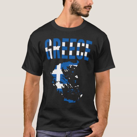 ギリシャ国旗 Tシャツ (正面)