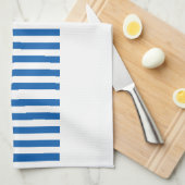 ギリシャ国旗Greece Blue White 4Eleniキッチンタオル キッチンタオル (四つ折り)