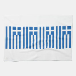 ギリシャ国旗Greece Blue White 4Eleniキッチンタオル キッチンタオル