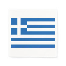 ギリシャ国旗Greece Blue White Paper Napkin