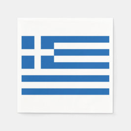 ギリシャ国旗Greece Blue White Paper Napkin スタンダードカクテルナプキン