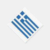 ギリシャ国旗Greece Blue White Paper Napkin スタンダードカクテルナプキン (角)