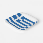 ギリシャ国旗Greece Blue White Paper Napkin ペーパープレート (傾斜あり)
