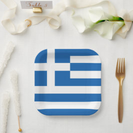 ギリシャ国旗Greece Blue White Paper Napkin ペーパープレート