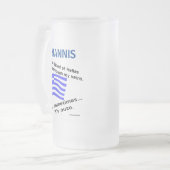 ギリシャ国旗Hellas BloodとOuzo フロストグラスビールジョッキ (正面左)