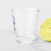 ギリシャ国旗Hellas Blood and Ouzo and Name ショットグラス (右)