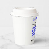 ギリシャ国旗Hellas Blood and Ouzo and Name 紙コップ (右)