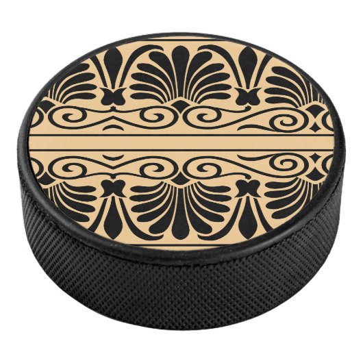 ギリシャ地中海のアラベスク模様ブラウン アイスホッケーパック (3/4)