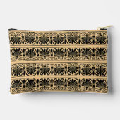 ギリシャ地中海のアラベスク模様ブラウン アクセサリーポーチ (裏面)