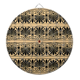 ギリシャ地中海のアラベスク模様ブラウン ダーツボード