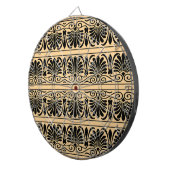 ギリシャ地中海のアラベスク模様ブラウン ダーツボード (正面右)