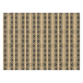 ギリシャ地中海のアラベスク模様ブラウン テーブルクロス (正面(横))