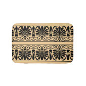 ギリシャ地中海のアラベスク模様ブラウン バスマット (正面)