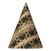 ギリシャ地中海のアラベスク模様ブラウン パーティーハット (左)