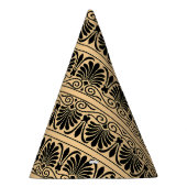 ギリシャ地中海のアラベスク模様ブラウン パーティーハット (右)