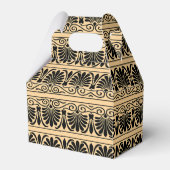 ギリシャ地中海のアラベスク模様ブラウン フェイバーボックス (正面サイド)