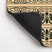 ギリシャ地中海のアラベスク模様ブラウン マウスパッド (コーナー)