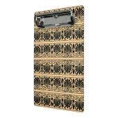 ギリシャ地中海のアラベスク模様ブラウン ミニクリップボード (アングル2)