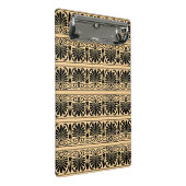 ギリシャ地中海のアラベスク模様ブラウン ミニクリップボード (アングル)