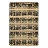 ギリシャ地中海のアラベスク模様ブラウン ミニクリップボード (裏面)