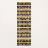 ギリシャ地中海のアラベスク模様ブラウン ヨガマット (正面)