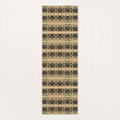 ギリシャ地中海のアラベスク模様ブラウン ヨガマット (裏面)