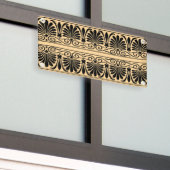 ギリシャ地中海のアラベスク模様ブラウン 横断幕 (ビルの外側)