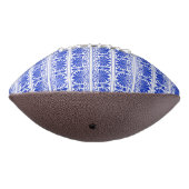 ギリシャ地中海のアラベスク模様ブルー アメリカンフットボール (回転270)