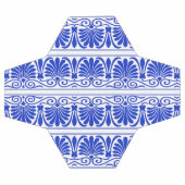 ギリシャ地中海のアラベスク模様ブルー サッカーボール (フラット)