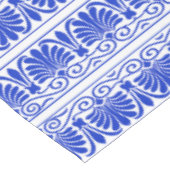 ギリシャ地中海のアラベスク模様ブルー テーブルクロス (アングル)
