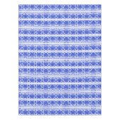 ギリシャ地中海のアラベスク模様ブルー テーブルクロス (正面)