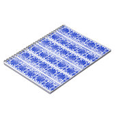 ギリシャ地中海のアラベスク模様ブルー ノートブック (左側)