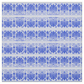 ギリシャ地中海のアラベスク模様ブルー ファブリック (見本)