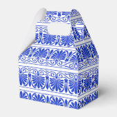 ギリシャ地中海のアラベスク模様ブルー フェイバーボックス (裏面サイド)