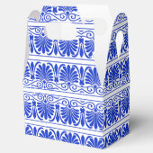 ギリシャ地中海のアラベスク模様ブルー フェイバーボックス (オープン)