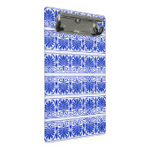 ギリシャ地中海のアラベスク模様ブルー ミニクリップボード (アングル)