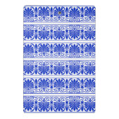 ギリシャ地中海のアラベスク模様ブルー ミニクリップボード (裏面)