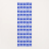 ギリシャ地中海のアラベスク模様ブルー ヨガマット (正面)