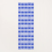 ギリシャ地中海のアラベスク模様ブルー ヨガマット (裏面)