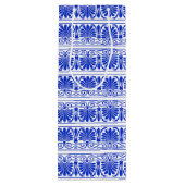 ギリシャ地中海のアラベスク模様ブルー ワインギフトバッグ (裏面)