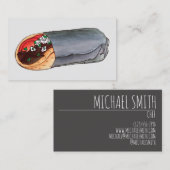 ギリシャ地中海のジャイロフードディナーレストラン 名刺 (正面/裏面)