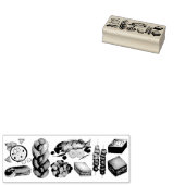 ギリシャ地中海のフーズプリントギリシャ料理 ラバースタンプ (押印)