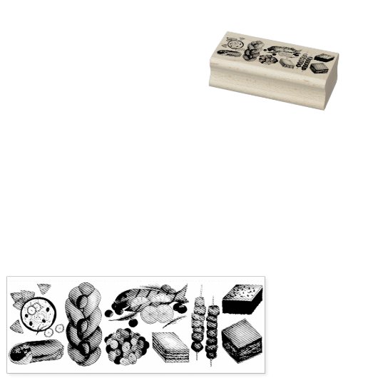 ギリシャ地中海のフーズプリントギリシャ料理 ラバースタンプ (押印)