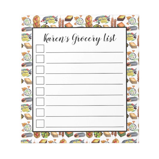 ギリシャ地中海のフードギリシャ食堂 ノートパッド (正面)