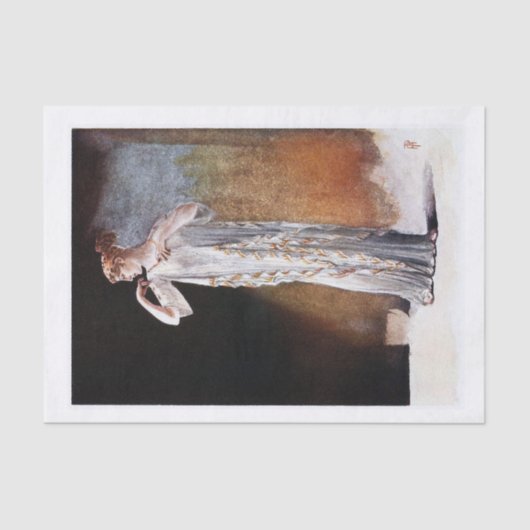 ギリシャ女性デコパージュ 薄葉紙 (正面)