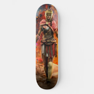 ギリシャ女性戦士スケートボードデッキ スケートボード