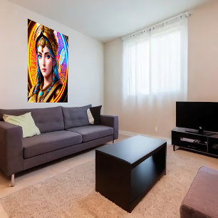 ギリシャ女神アテナのポートレート   AI Art ポスター